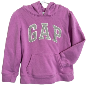 GAP Girls Purple Pullover Sweatshirt Hoodie With Pocket Size 5